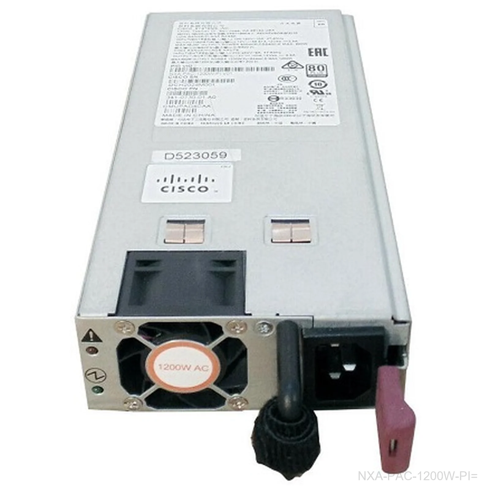 [NXA-PAC-1200W-PI=] Cisco NXA-PAC-1200W-PI=, Nexus NEBS AC 1200W Power, Port-Side Intake