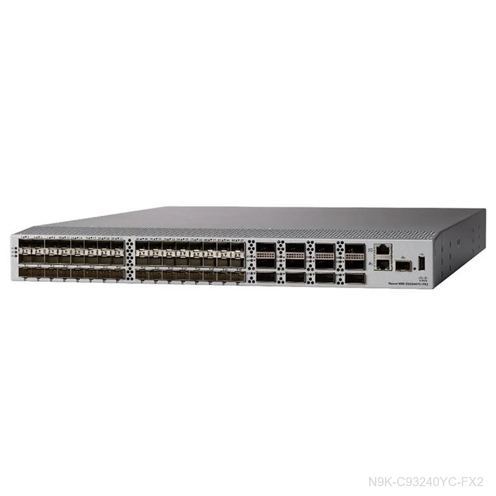 [N9K-C93240YC-FX2] Cisco N9K-C93240YC-FX2, Nexus 9300 Switch, 48x1/10/25G+12x40/100G
