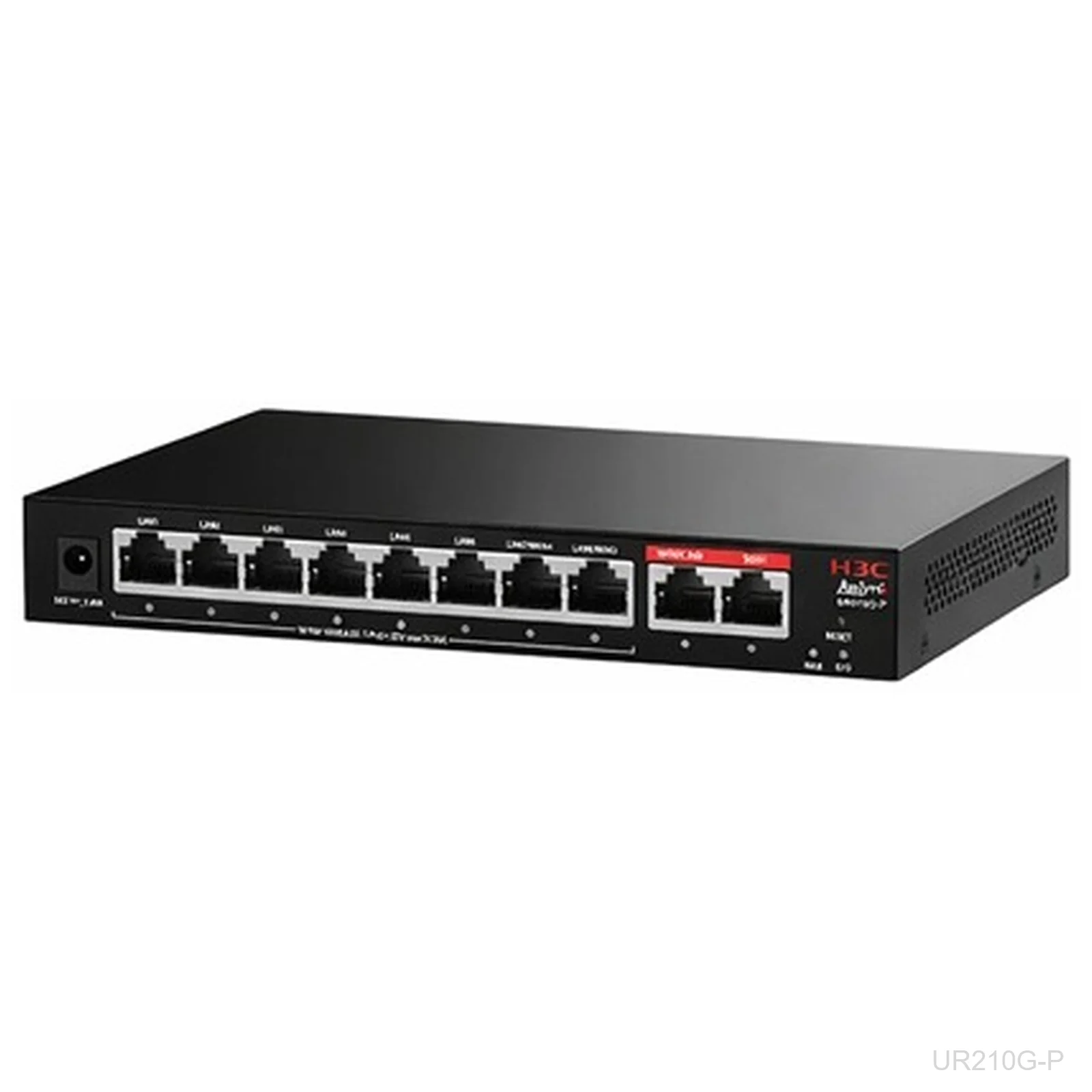 [UR210G-P] H3C UR210G-P, Aolynk PoE Router, 8x GE LAN PoE+, 75W, 2x GE WAN