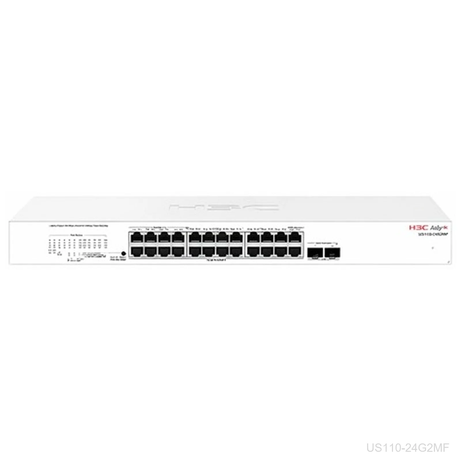 [US110-24G2MF] H3C US110-24G2MF, Aolynk 24-Port Gigabit Switch, 2x 2.5G SFP, 9801A8GW