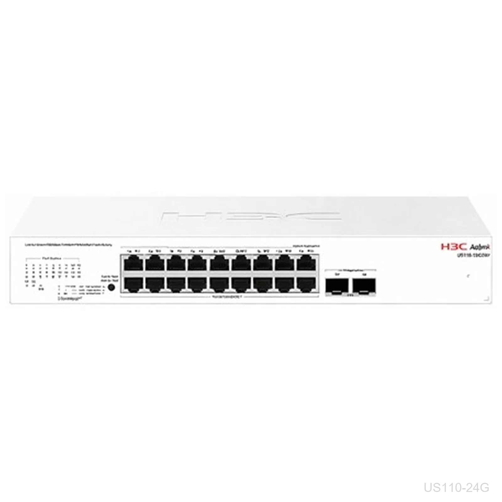 [US110-24G] H3C US110-24G, Aolynk 24-Port Gigabit Switch, Fanless, 9801A8GV
