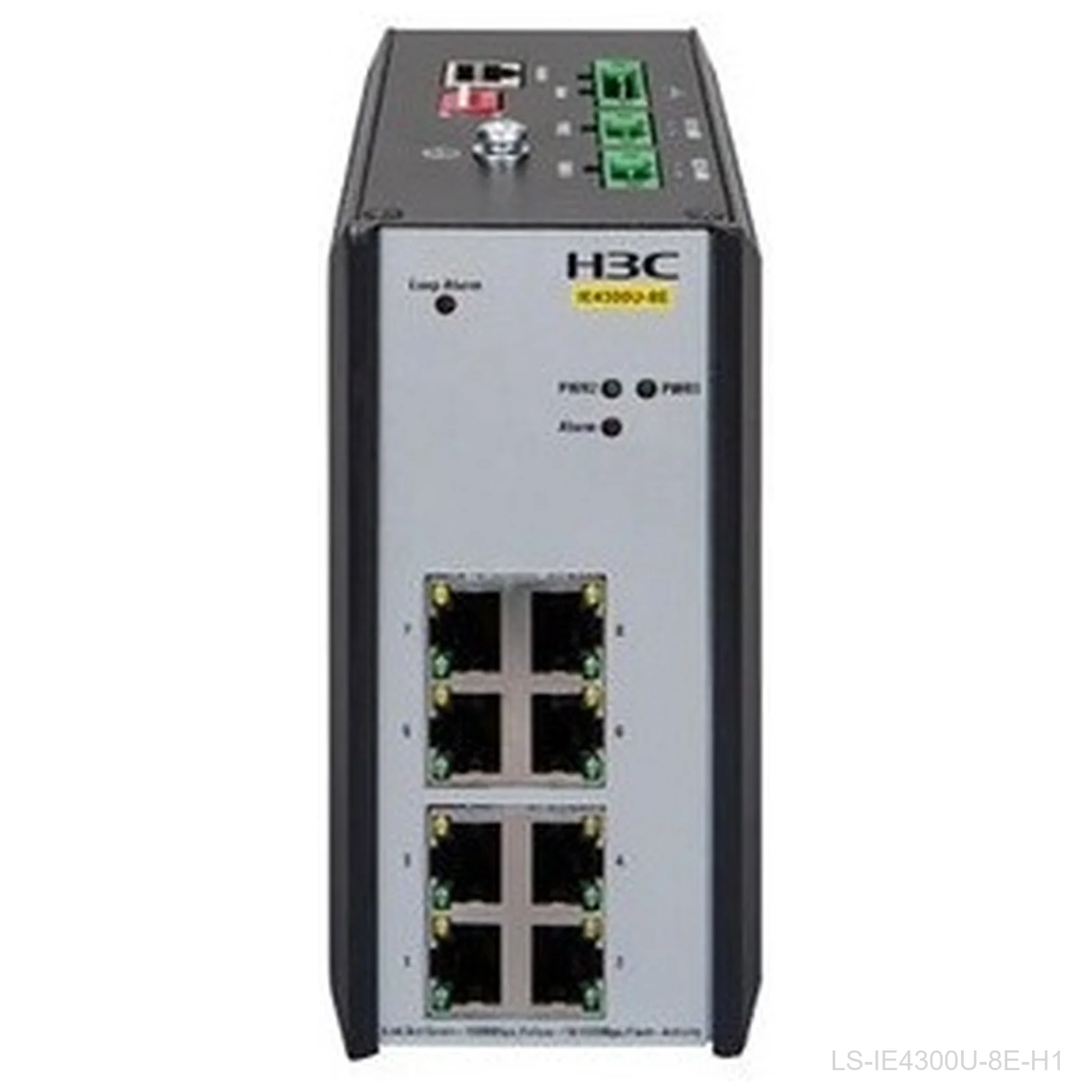 [LS-IE4300U-8E-H1] H3C LS-IE4300U-8E-H1, 8-Port Gigabit Industrial Switch, Fanless
