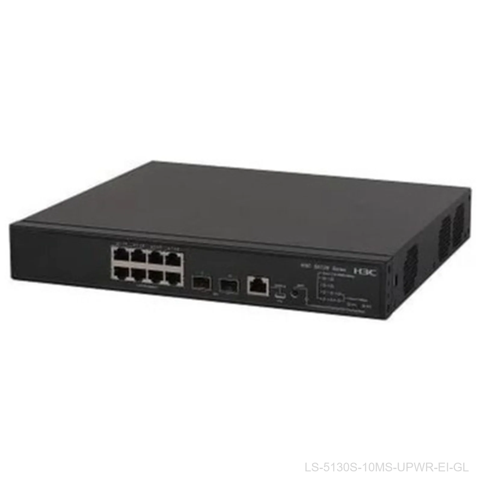[LS-5130S-10MS-UPWR-EI-GL] H3C LS-5130S-10MS-UPWR-EI-GL, 8-Port 2.5G UPoE, 370W, 2x 10G SFP+