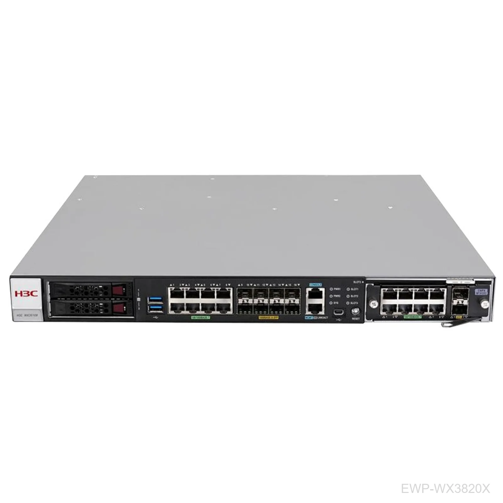 [EWP-WX3820X] H3C EWP-WX3820X, Wireless Controller, 768 APs, 20 Gbps, 8x GE, 8x SFP