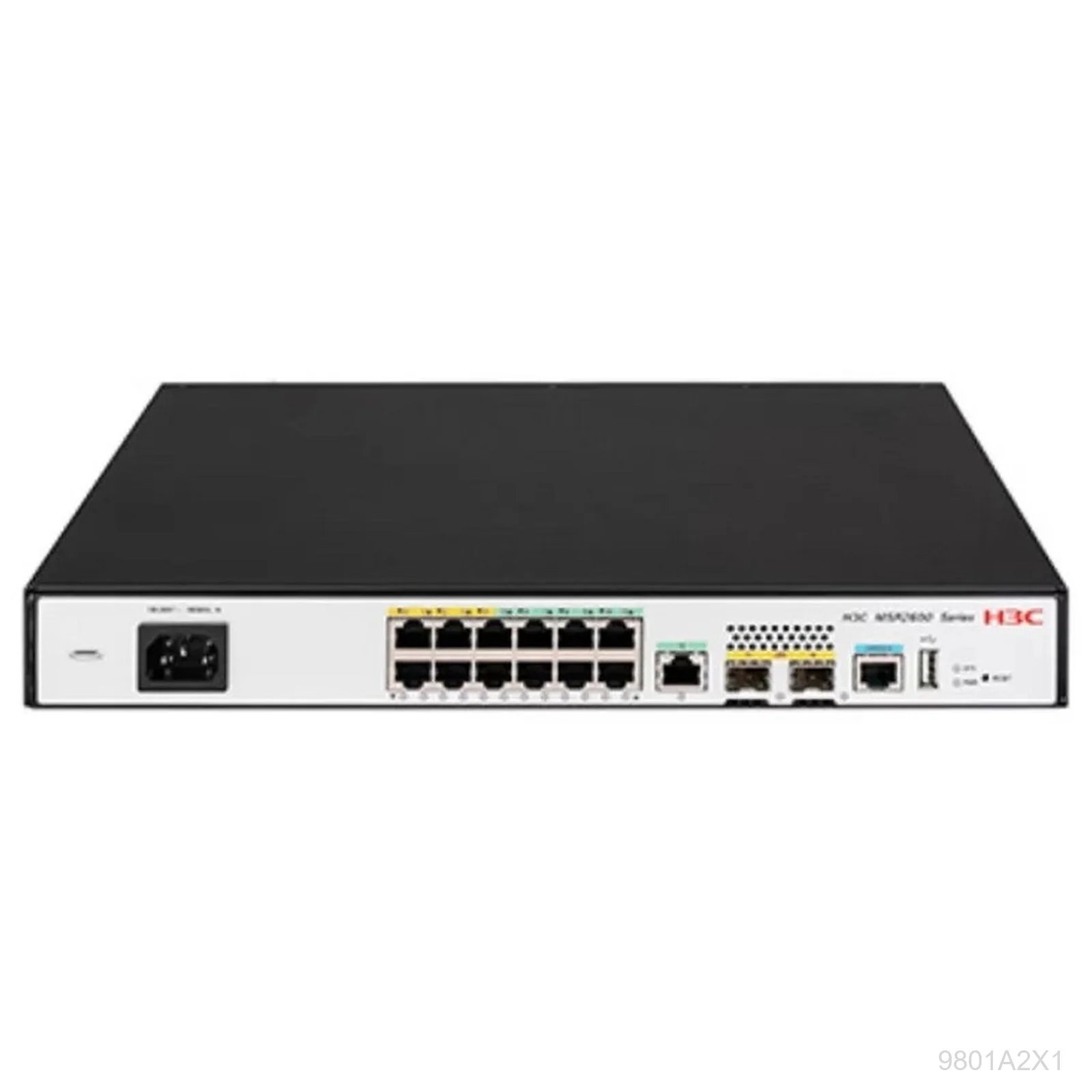 [9801A2X1] H3C 9801A2X1, MSR2600-15-X1 Enterprise Router, 2x GE SFP, 13x GE RJ45