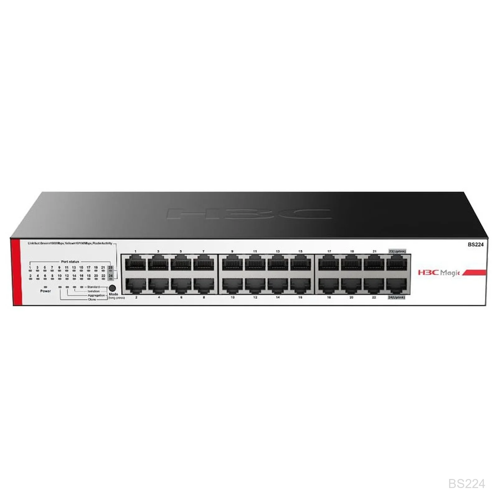 [BS224] H3C BS224, Magic 24-Port Gigabit Switch, Fanless, 9801A5B0