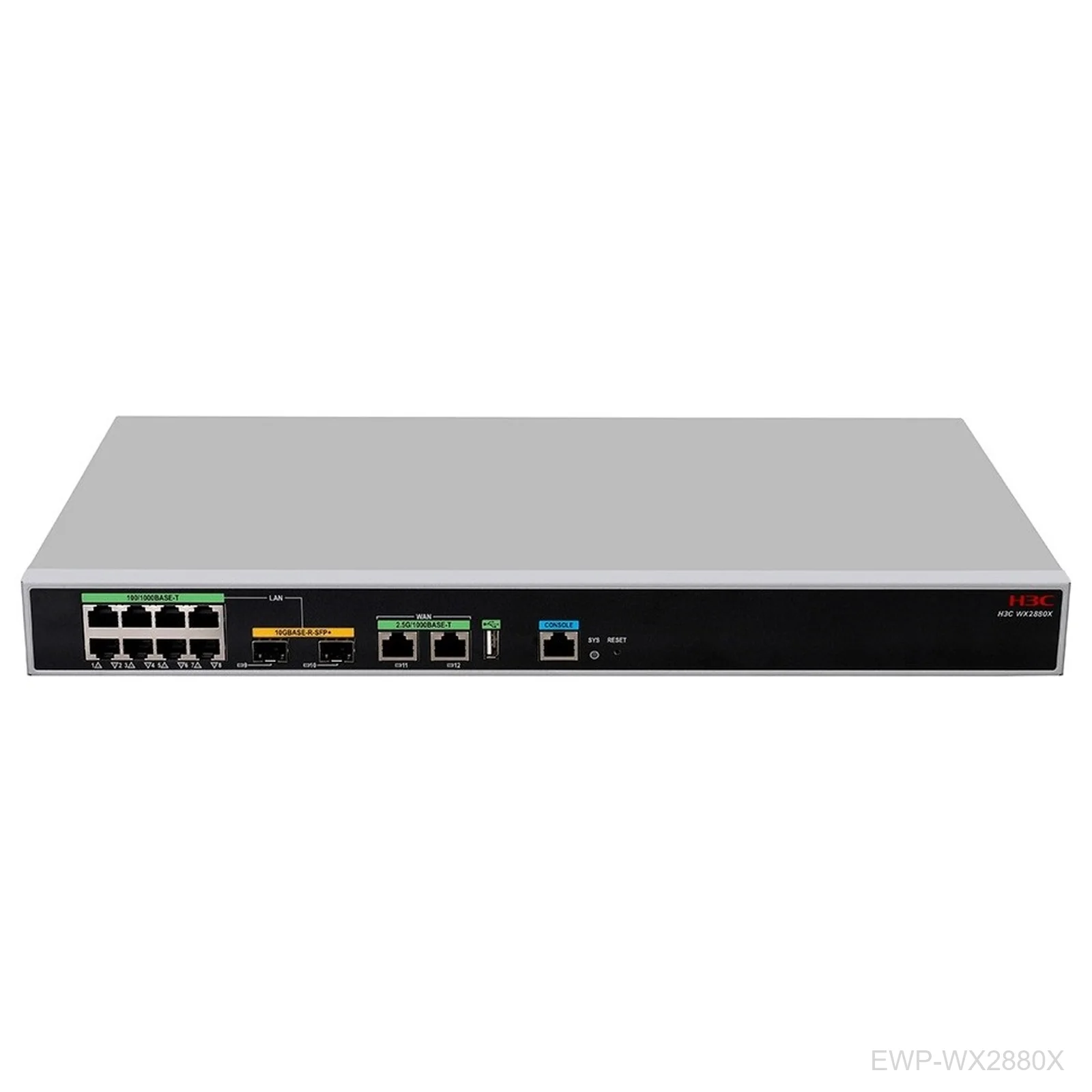 [EWP-WX2880X] H3C EWP-WX2880X, Wireless Controller, 288 APs, 10 Gbps, 8x GE, 2x SFP+