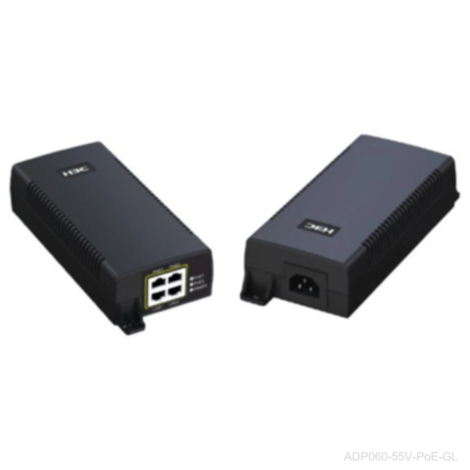 [ADP060-55V-PoE-GL] H3C ADP060-55V-PoE-GL, 55V 60W Two-Port PoE Adapter, Indoor, Outdoor