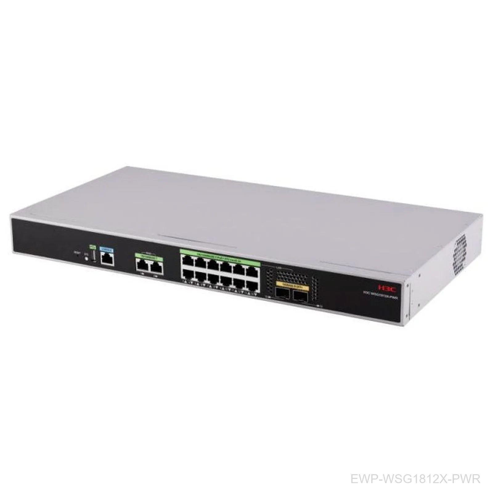 [EWP-WSG1812X-PWR] H3C EWP-WSG1812X-PWR, Wireless Multi-Service Gateway, 12x GE PoE, 150W