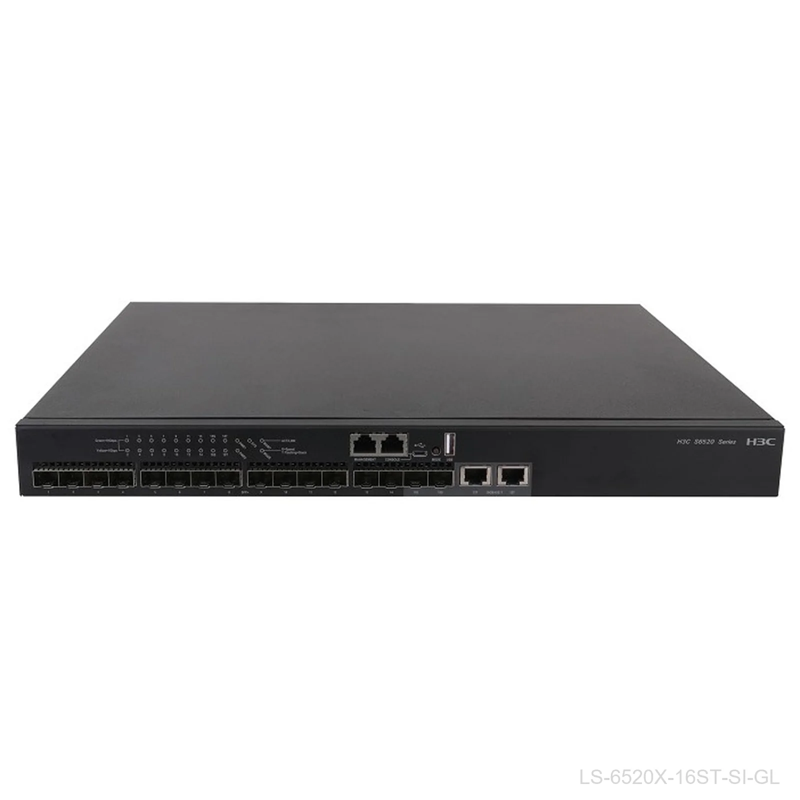 [LS-6520X-16ST-SI-GL] H3C LS-6520X-16ST-SI-GL, 16-Port 10G SFP+ Switch, 2 Combo, No Power