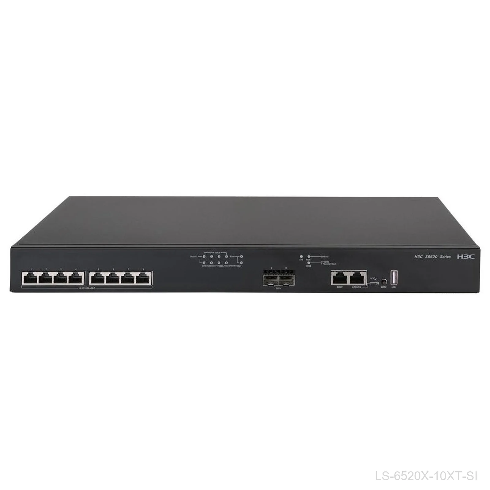 [LS-6520X-10XT-SI] H3C LS-6520X-10XT-SI, 8-Port Multigigabit Switch, 2x 10G SFP+, 0235A3HK