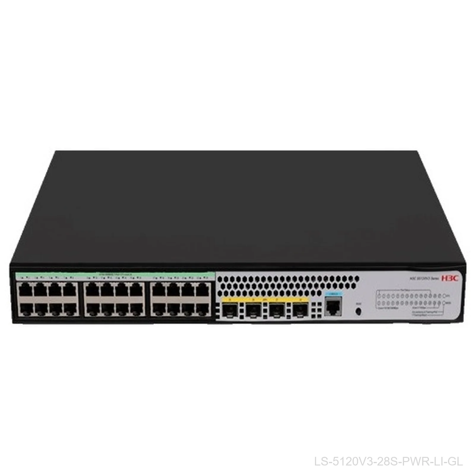 [LS-5120V3-28S-PWR-LI-GL] H3C LS-5120V3-28S-PWR-LI-GL, 24-Port Gigabit PoE+, 240W, 4x 10G SFP+