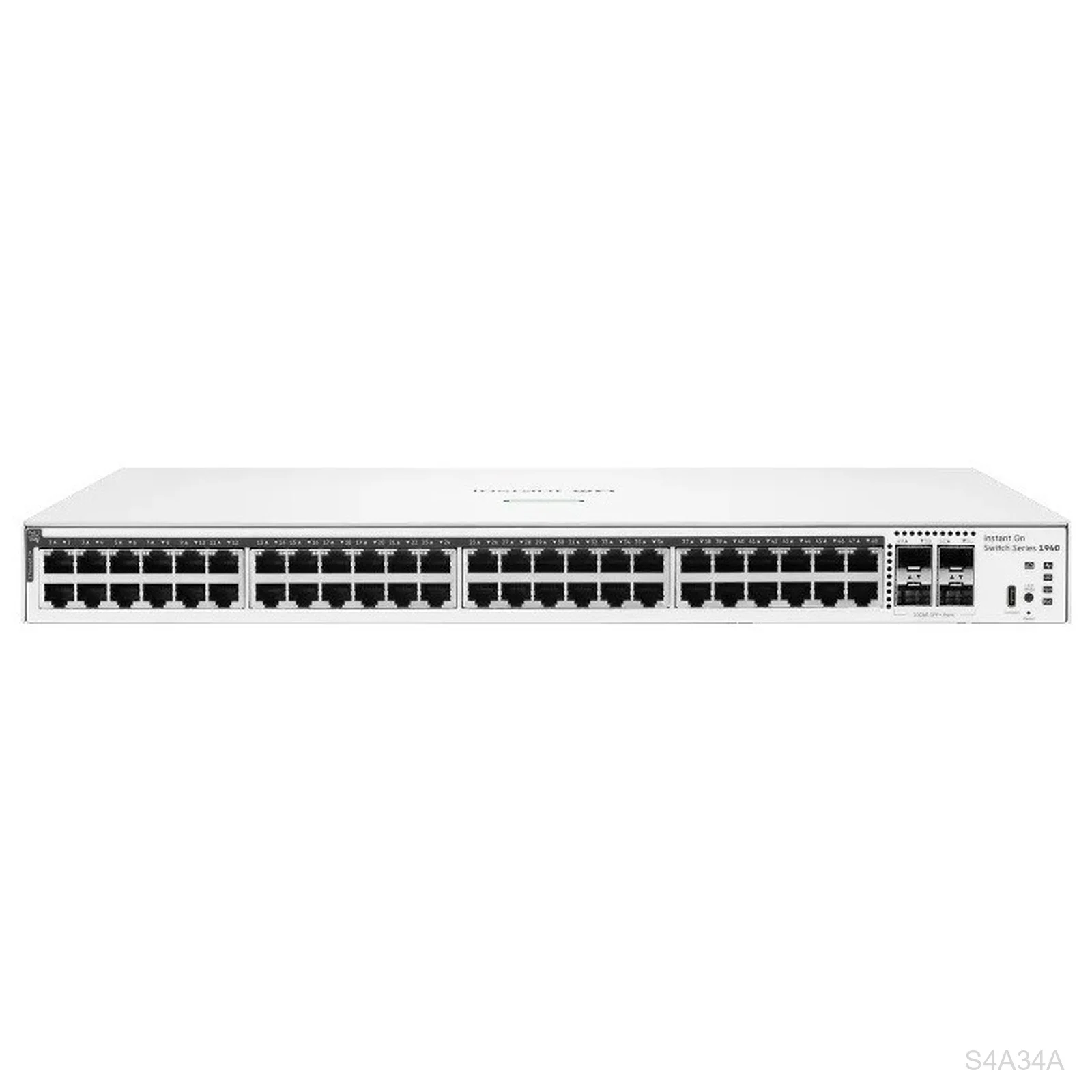 [S4A34A] HPE Instant On S4A34A 1940 48-Port Gigabit PoE+ Switch, 4x10G SFP+