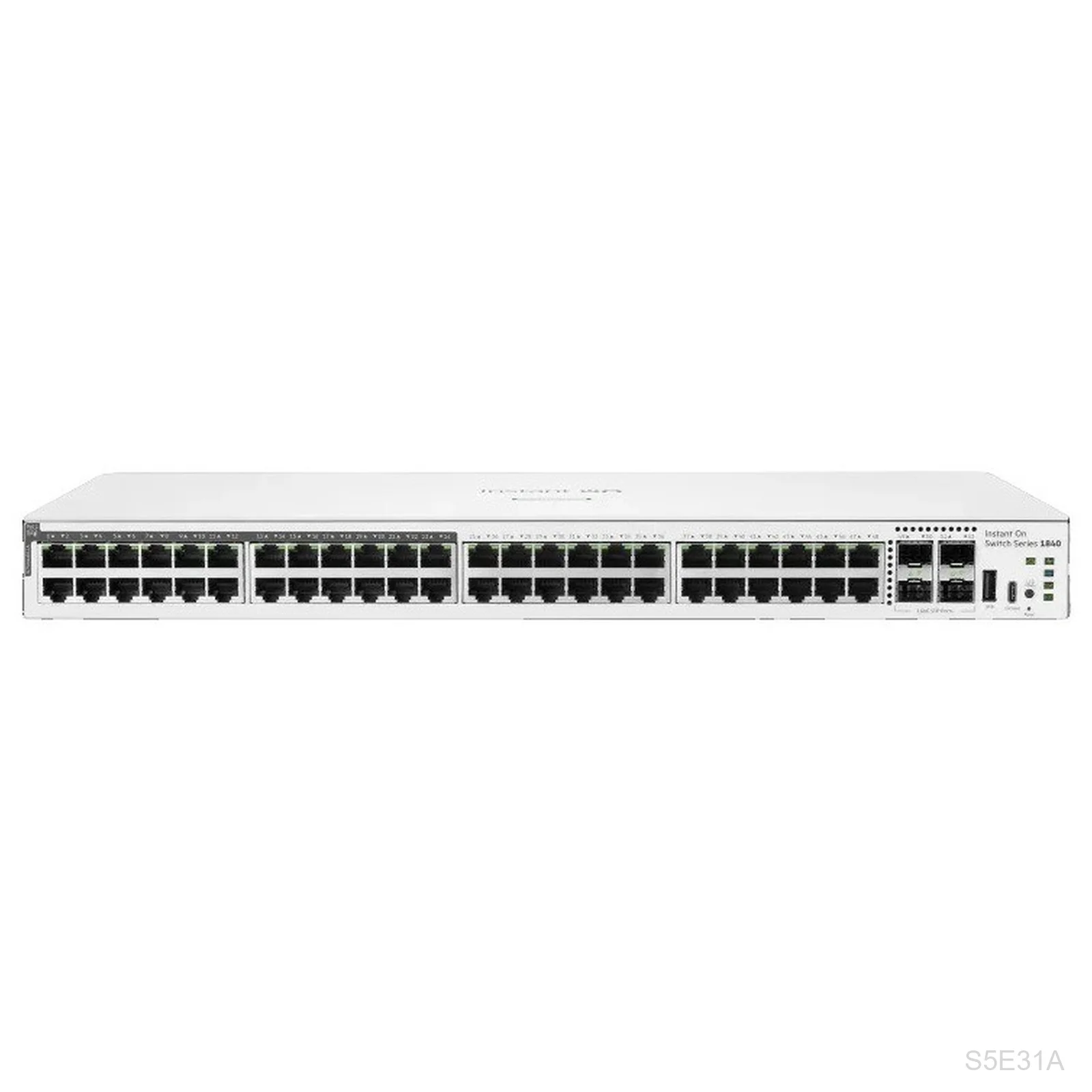 [S5E31A] HPE Instant On S5E31A 1840 48-Port Gigabit Switch, 24-Port PoE, 4xSFP