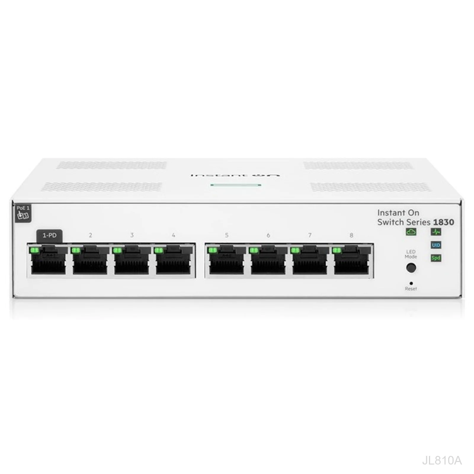 [JL810A] HPE Instant On JL810A 1830 8-Port Gigabit Switch, PD Powered