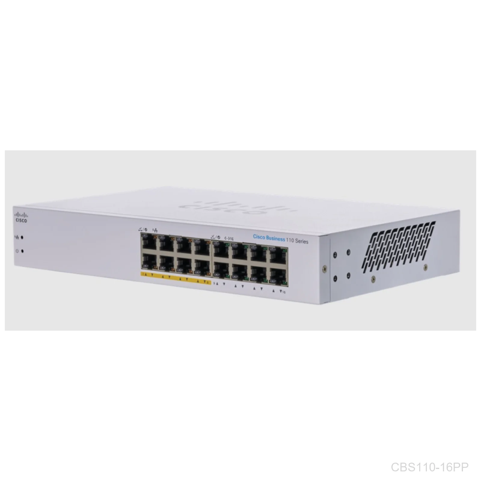 [CBS110-16PP] Cisco CBS110-16PP, 16 Giga ports, 8 ports PoE 64W Switch