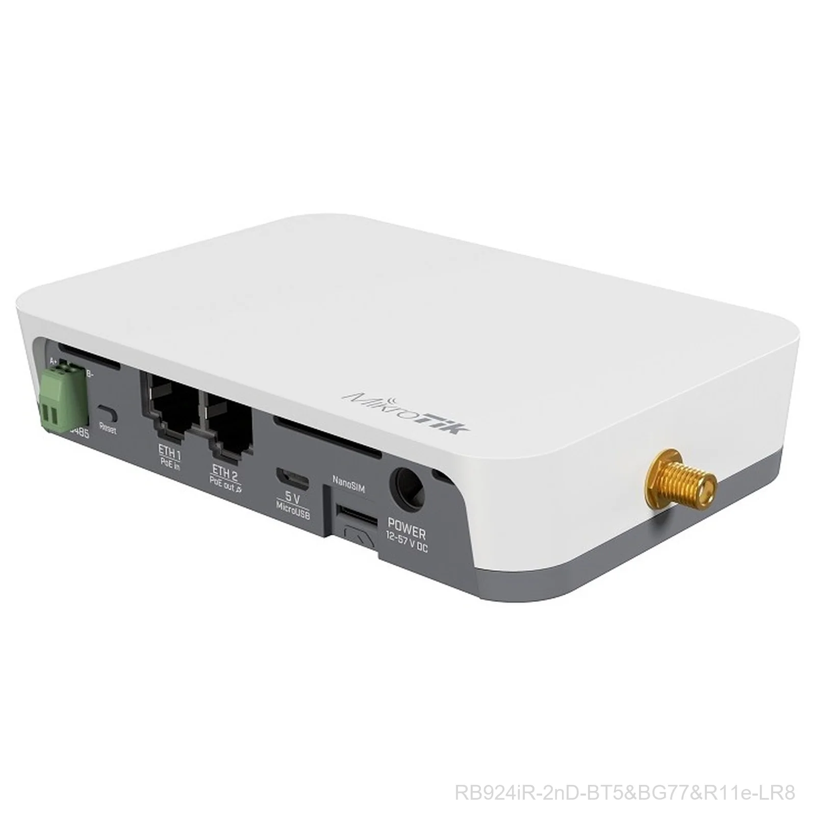 [RB924iR-2nD-BT5&BG77&R11e-LR8] MikroTik RB924iR-2nD-BT5&BG77&R11e-LR8 – Router, PoE