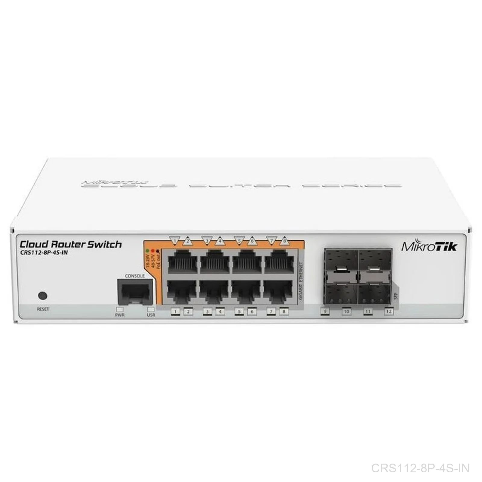 [CRS112-8P-4S-IN] MikroTik CRS112-8P-4S-IN – Switch, PoE, 8-Port Gigabit