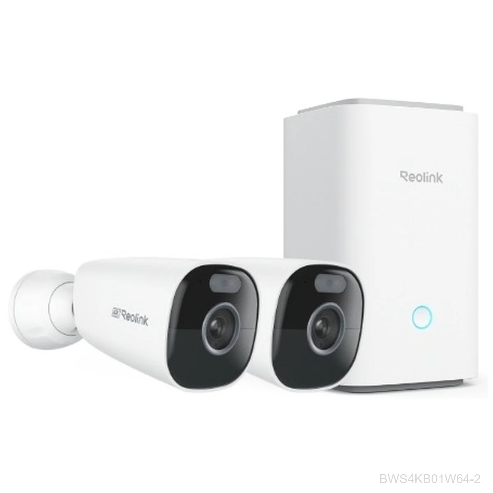 [BWS4KB01W64-2] Reolink Home Hub Kit with 2 x Argus Eco Ultra 4K/8MP Battery Camera