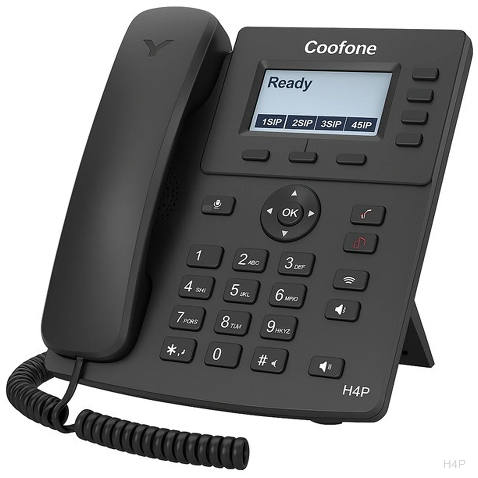 [H4P] ZYCOO H4P, IP Phone, 4 SIP Lines, 10 DSS Keys, PoE, Colour Screen