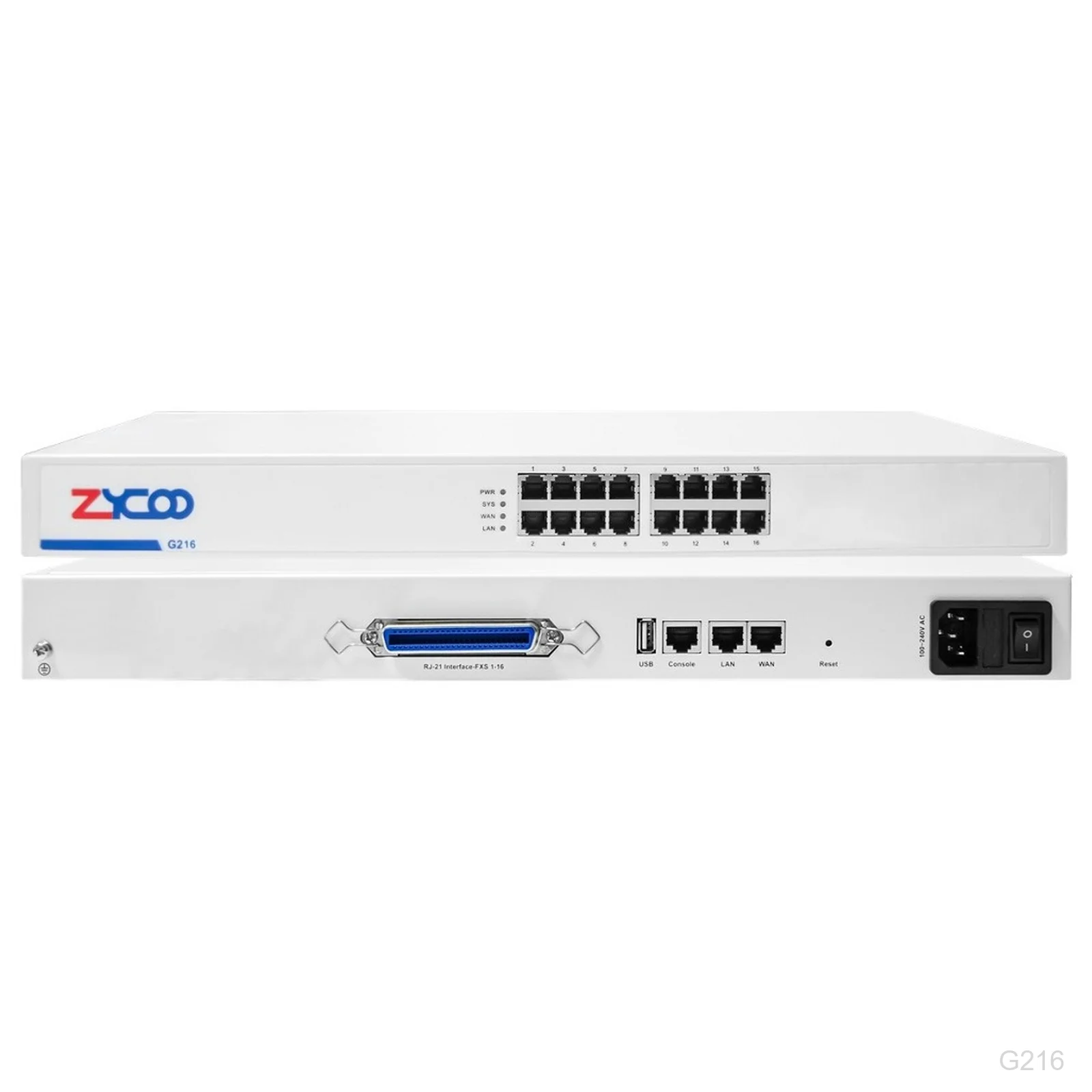 [G216] ZYCOO G216, FXS VoIP Gateway, 16 Ports