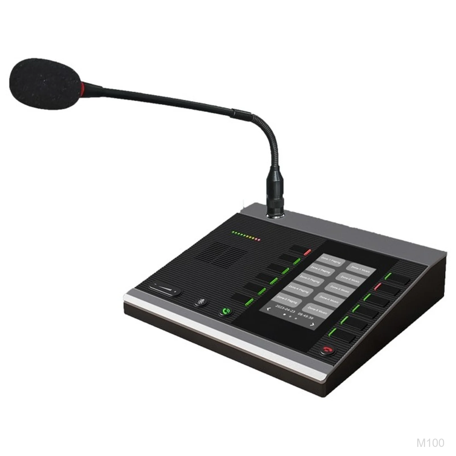 [M100] ZYCOO M100, Dispatch Microphone Console, 30 Fast Keys, SIP, PoE