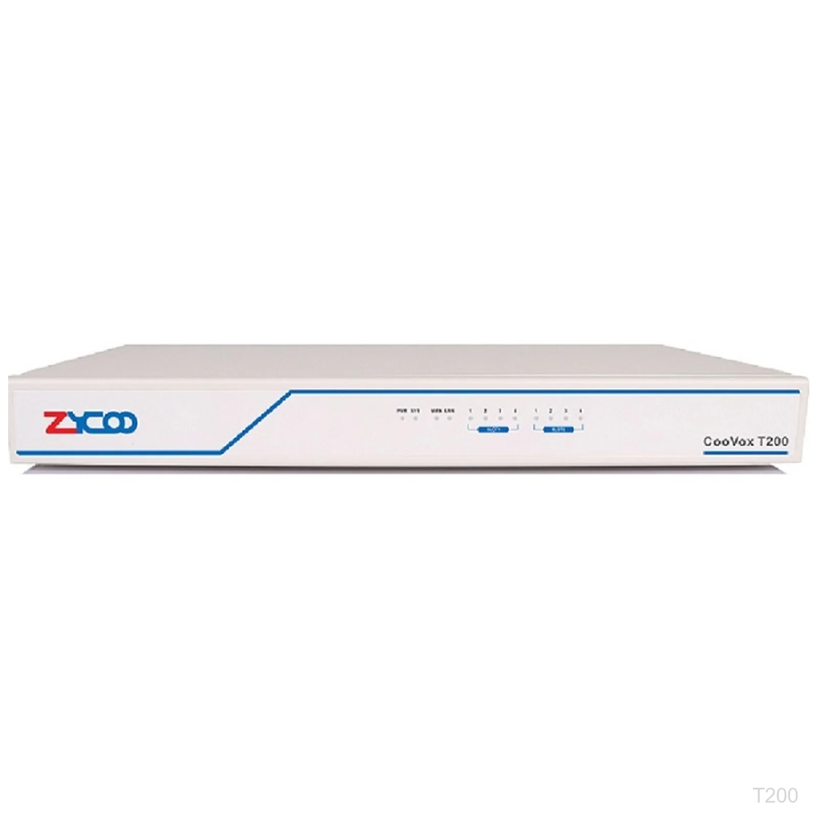 [T200] ZYCOO T200, IPPBX Host, 2 Slots, 200 Extensions, 80 Calls