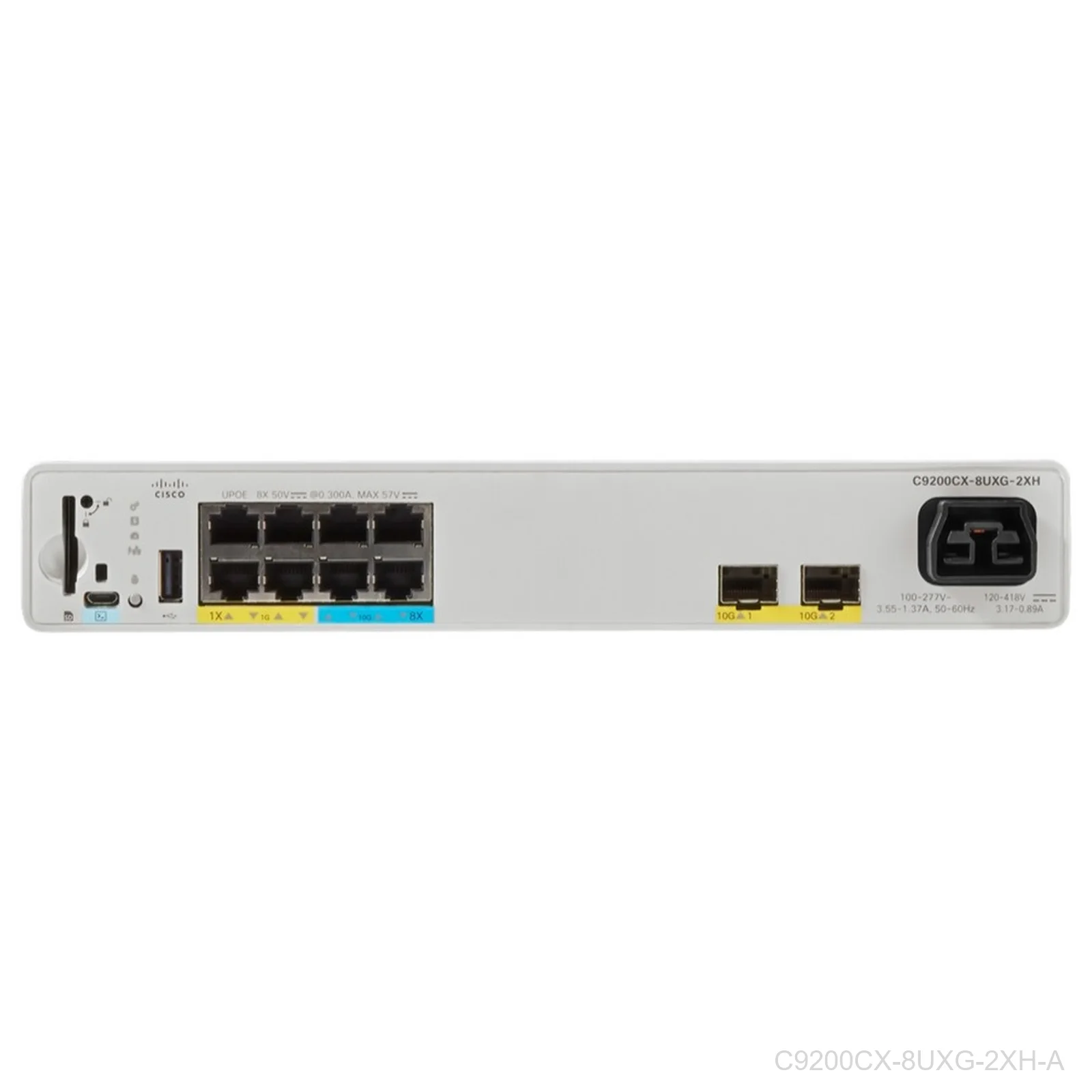 [C9200CX-8UXG-2XH-A] Cisco C9200CX-8UXG-2XH-A, Catalyst 9200CX 8-Port UPOE Switch Network