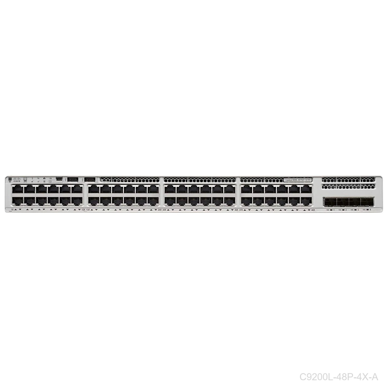 [C9200L-48P-4X-A] Cisco C9200L-48P-4X-A, Catalyst 9200L 48-Port PoE+ Switch Network