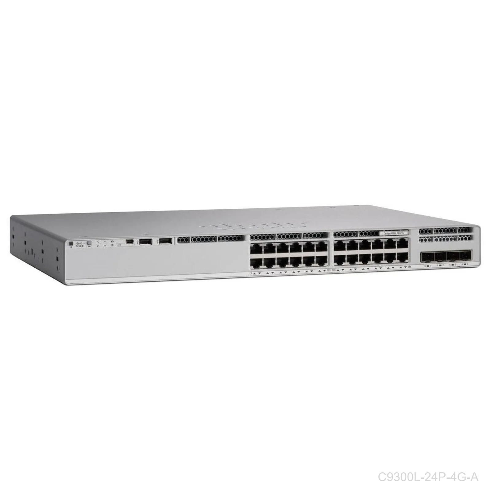 [C9300L-24P-4G-A] Cisco C9300L-24P-4G-A, Catalyst 9300L 24-Port PoE+ Switch Network