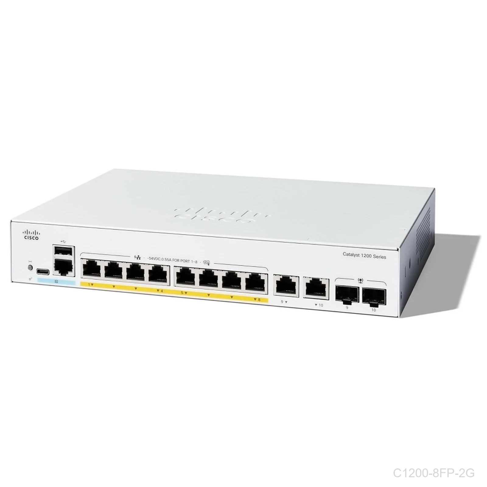 [C1200-8FP-2G] Cisco C1200-8FP-2G, 8 ports Giga POE+ 120W, Catalyst Switch