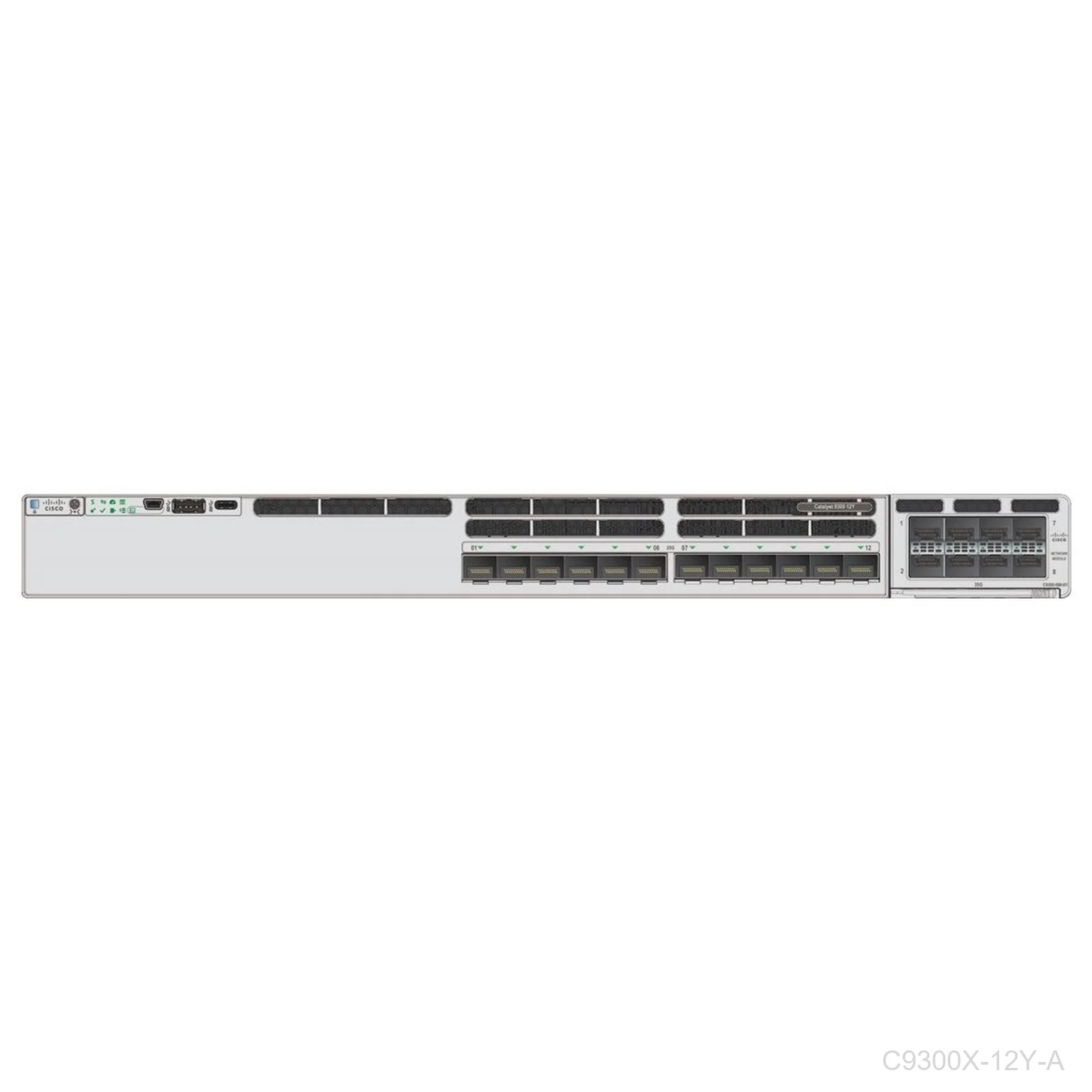 [C9300X-12Y-A] Cisco C9300X-12Y-A, Catalyst 9300X 12-Port Fiber Switch Network