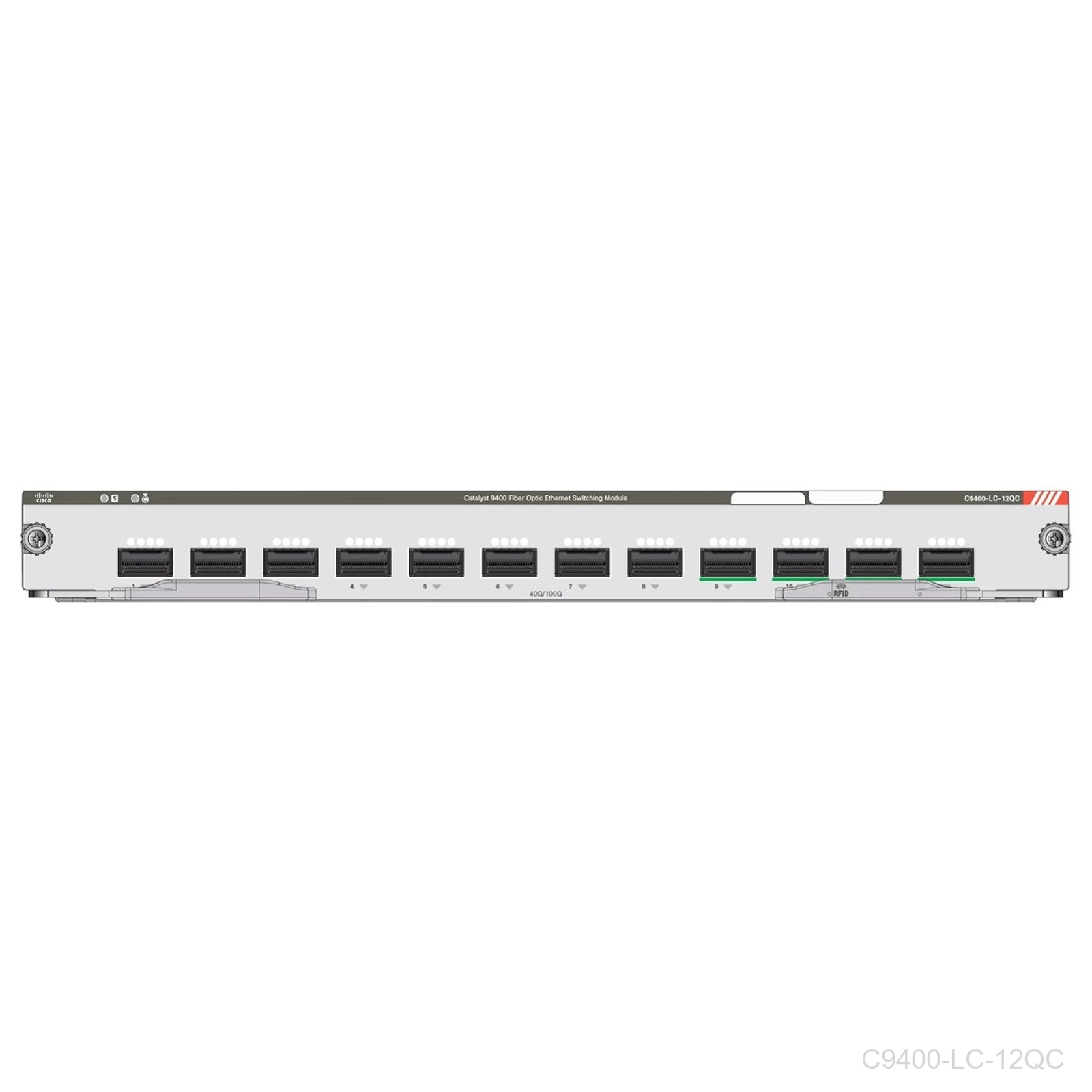 [C9400-LC-12QC] Cisco C9400-LC-12QC, Catalyst 9400 12-Port 40G / 4-Port 100G Line Card