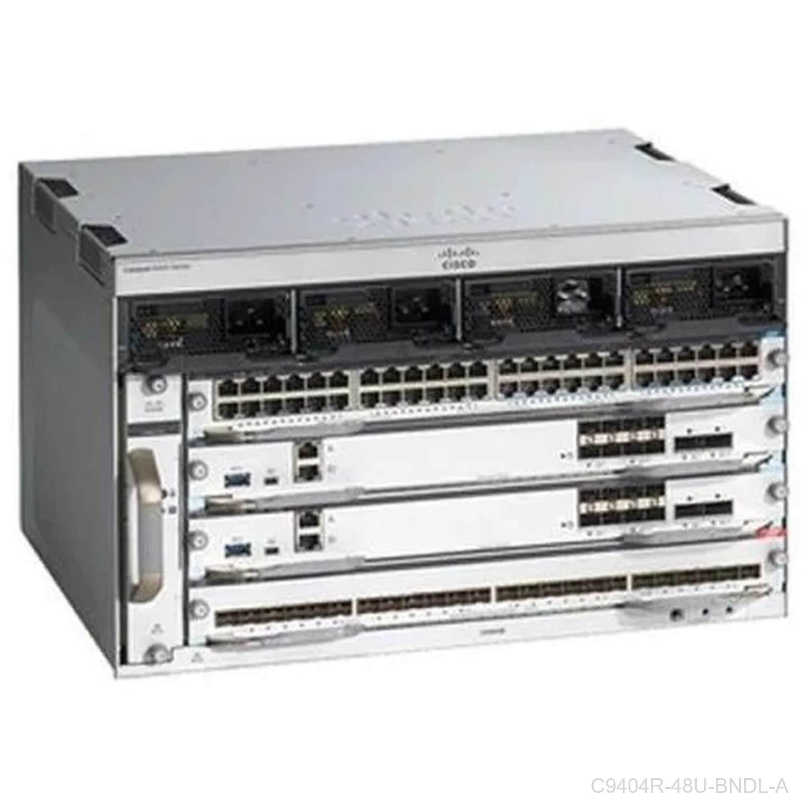 [C9404R-48U-BNDL-A] Cisco C9404R-48U-BNDL-A, Catalyst 9400 4-Slot Switch Bundle