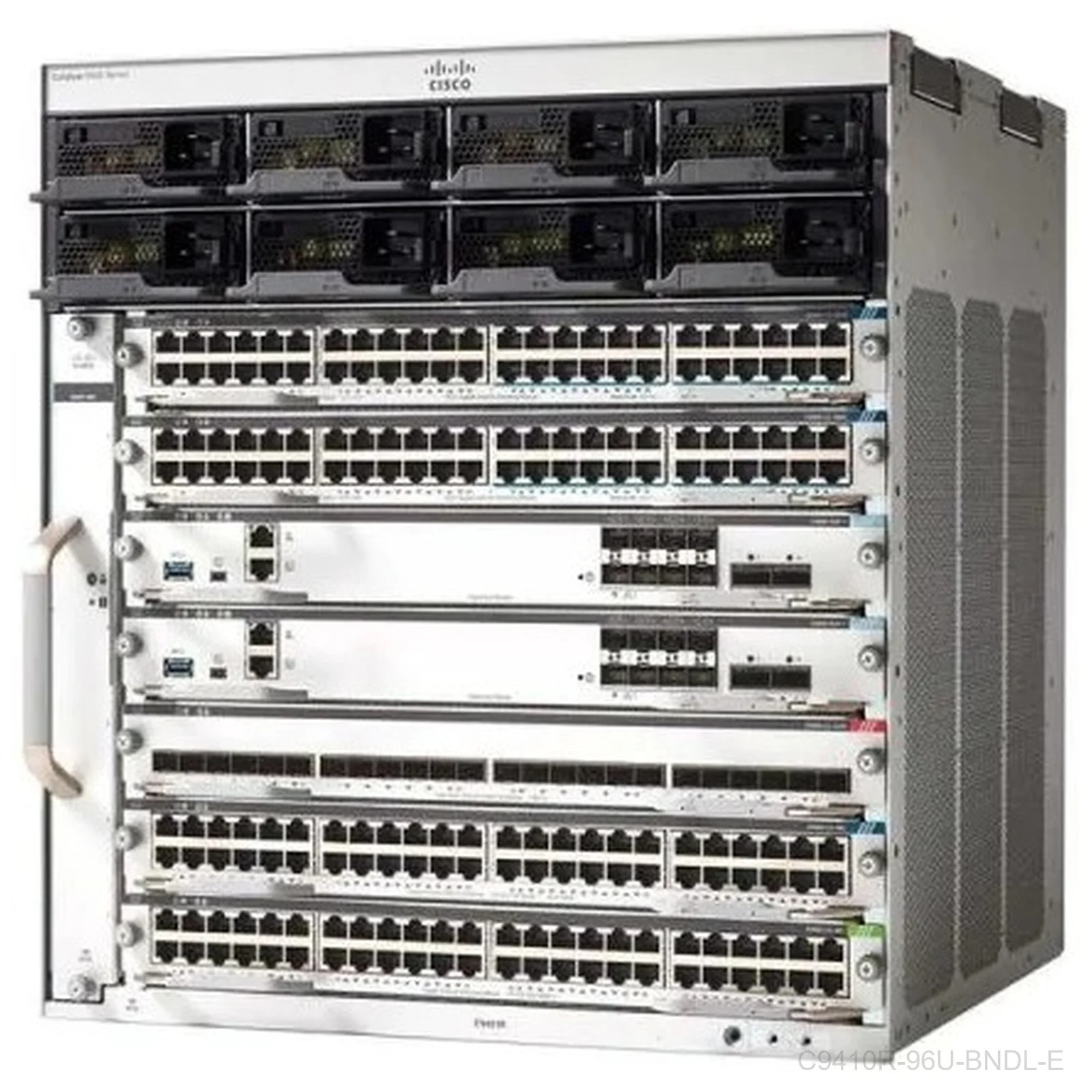 [C9410R-96U-BNDL-E] Cisco C9410R-96U-BNDL-E, Catalyst 9400 10-Slot Switch Bundle