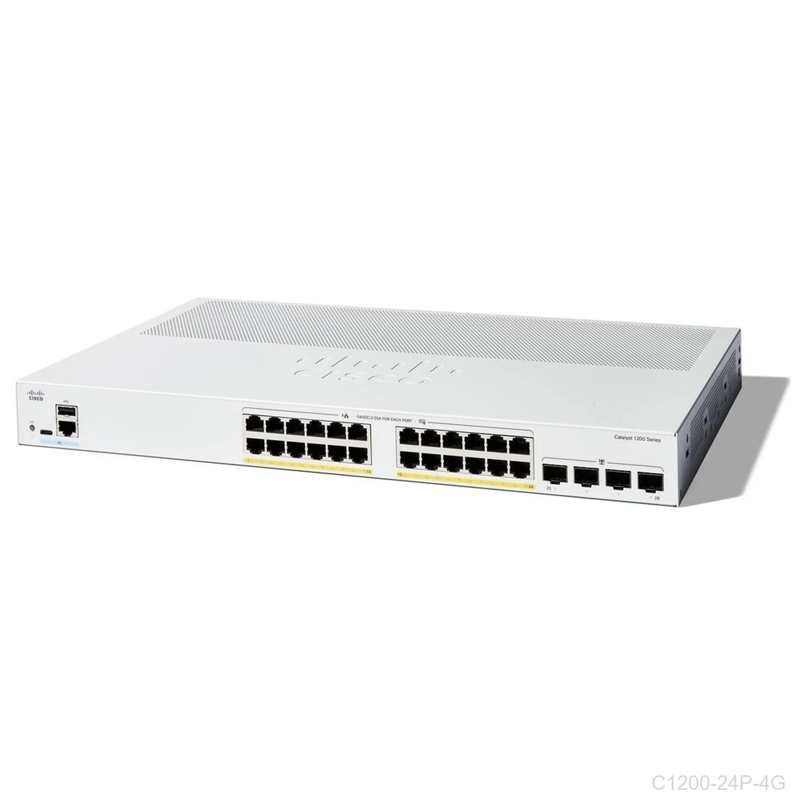 [C1200-24P-4G] Cisco C1200-24P-4G, 24 ports Giga POE+ 195W + 4 x 1G, Catalyst Switch