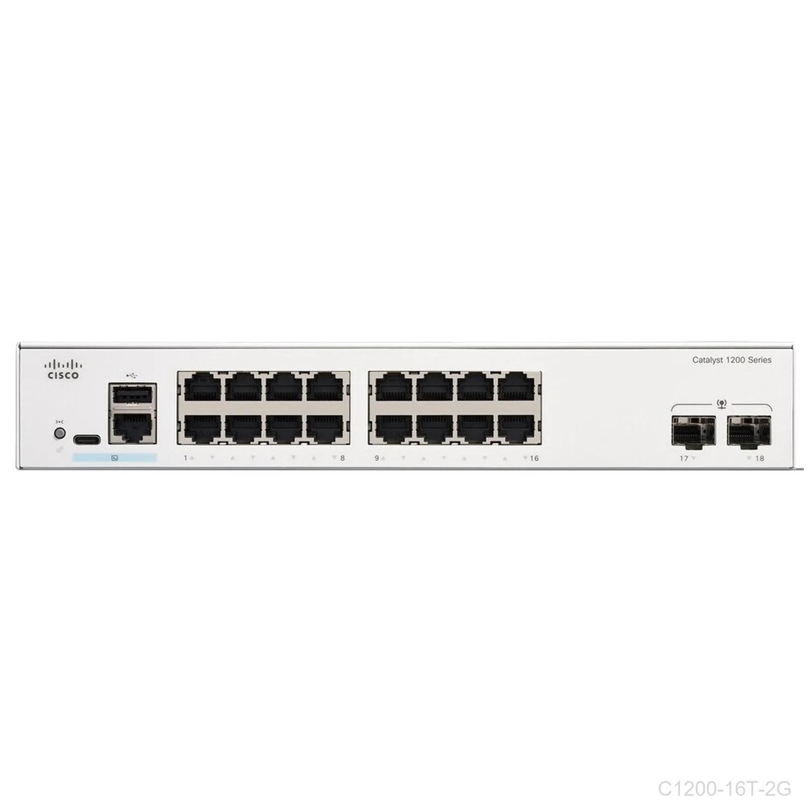[C1200-16T-2G] Cisco C1200-16T-2G, 16 ports Giga + 2 x 1G SFP ports, Catalyst Switch