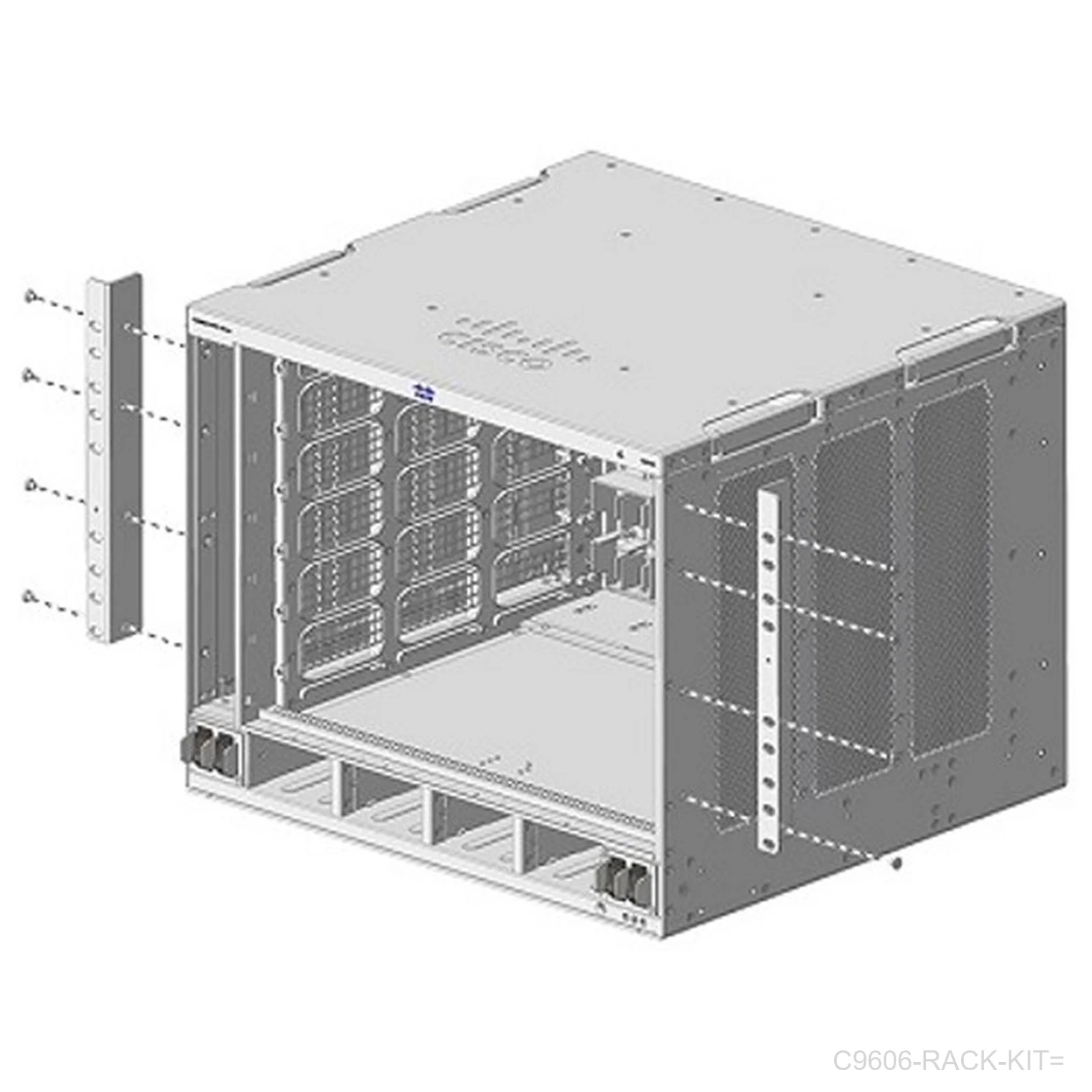 [C9606-RACK-KIT=] Cisco C9606-RACK-KIT=, Catalyst 9606R Chassis Rack-Mount Kit