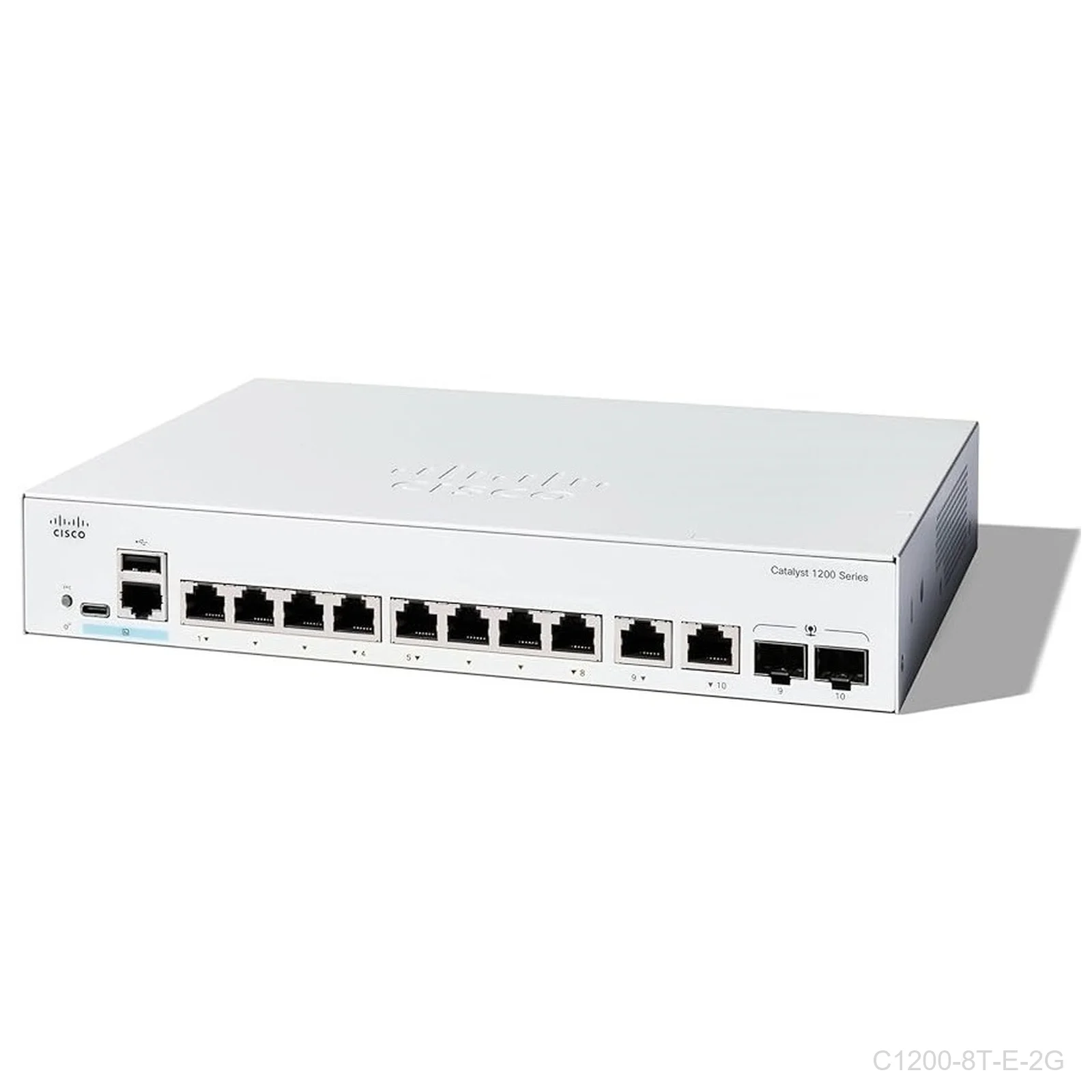 [C1200-8T-E-2G] Cisco C1200-8T-E-2G, 8 ports Giga + 2 x 1G SFP, Catalyst Switch