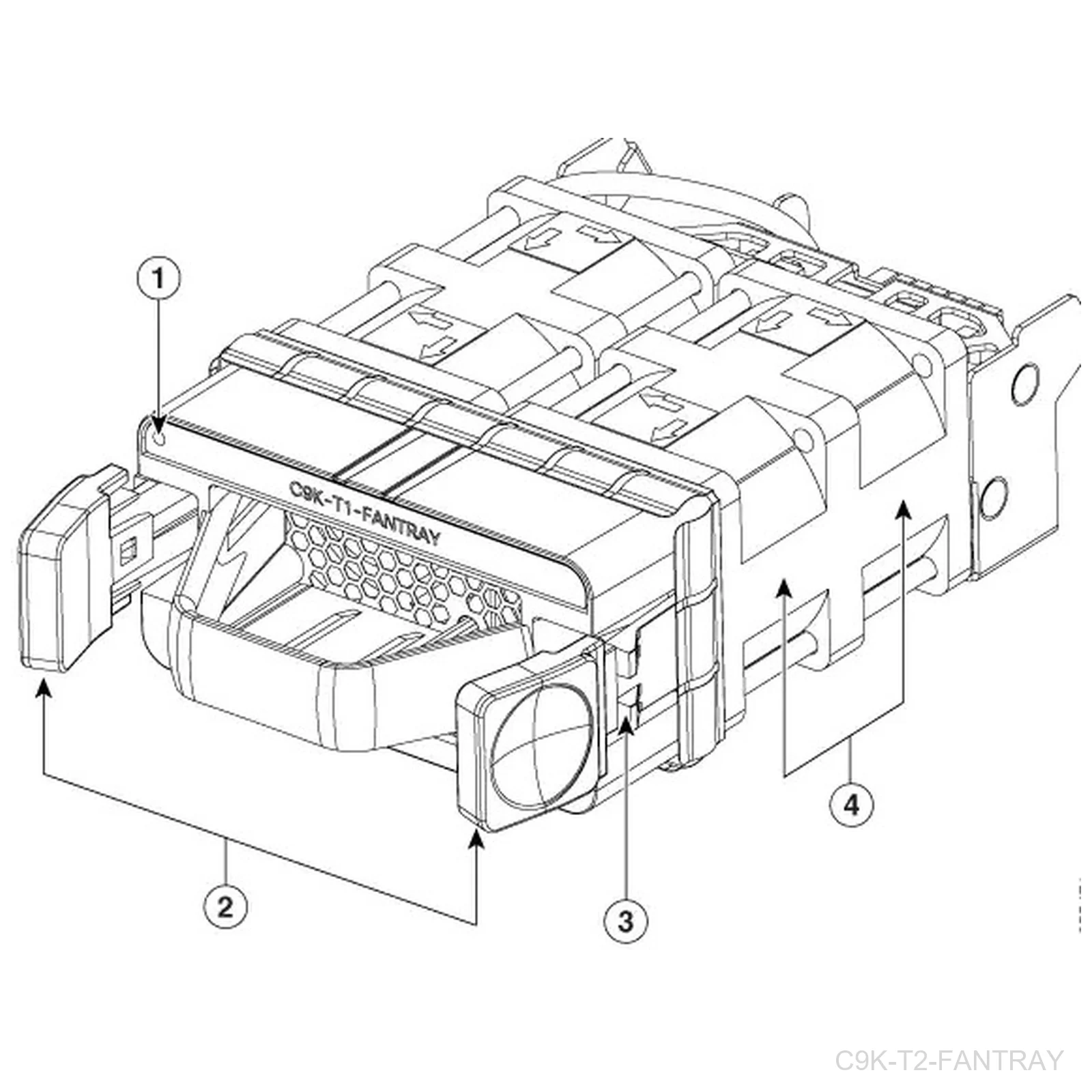 [C9K-T2-FANTRAY] Cisco C9K-T2-FANTRAY, Catalyst 9500-32C Cooling Fan Module