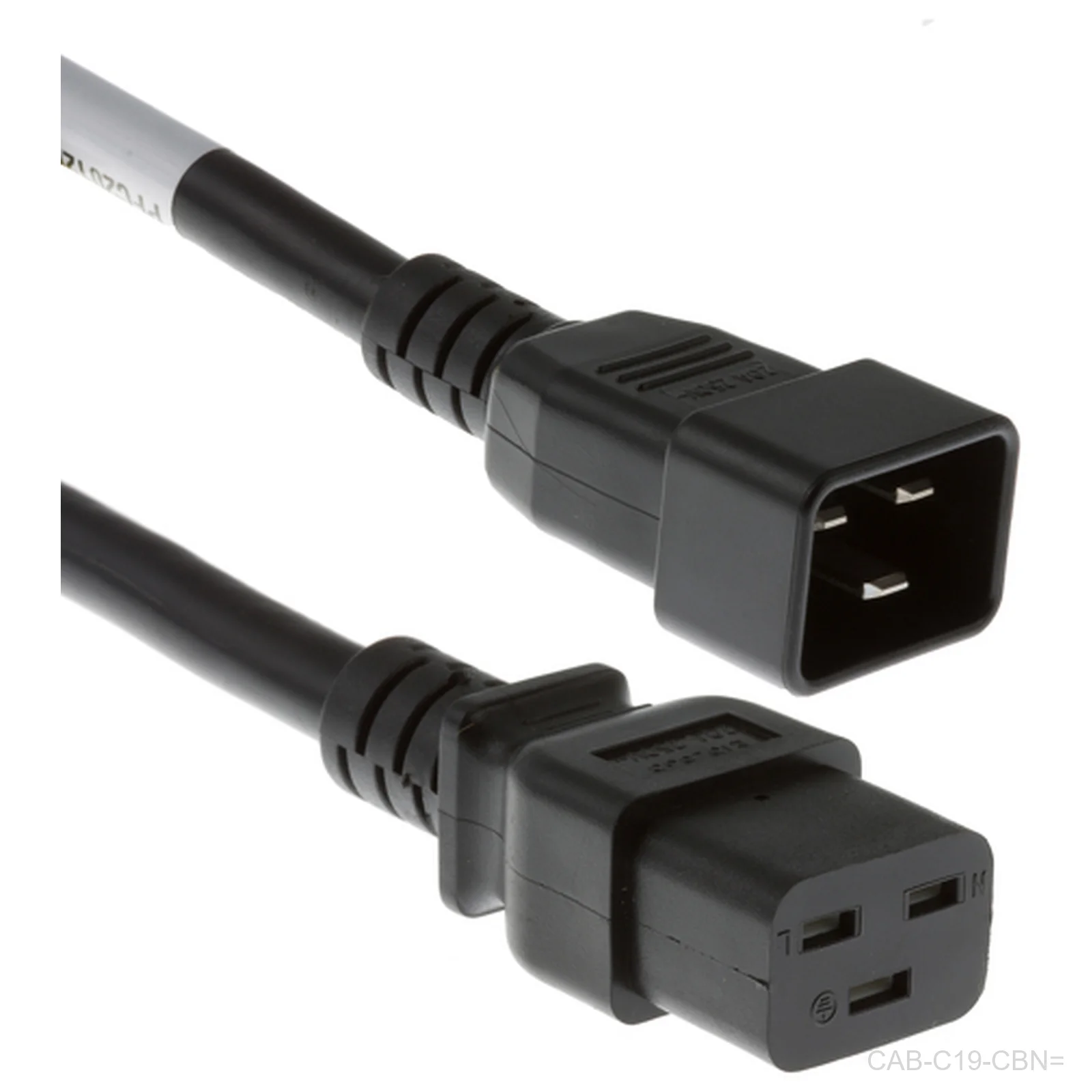 [CAB-C19-CBN=] Cisco CAB-C19-CBN=, 250V 16A C20 to C19 Power Cord
