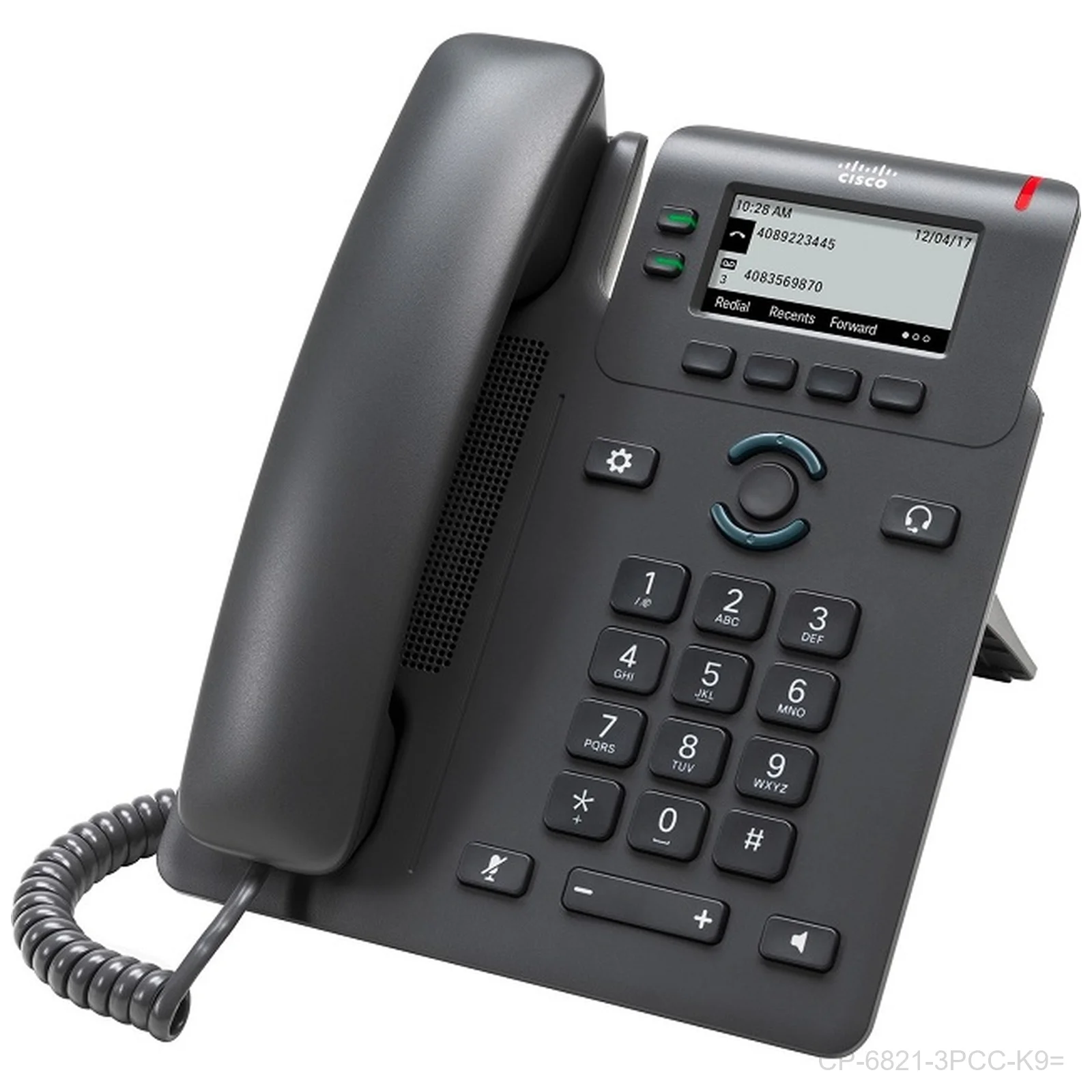 [CP-6821-3PCC-K9=] Cisco CP-6821-3PCC-K9= 6821 2-Line MPP PoE IP Phone