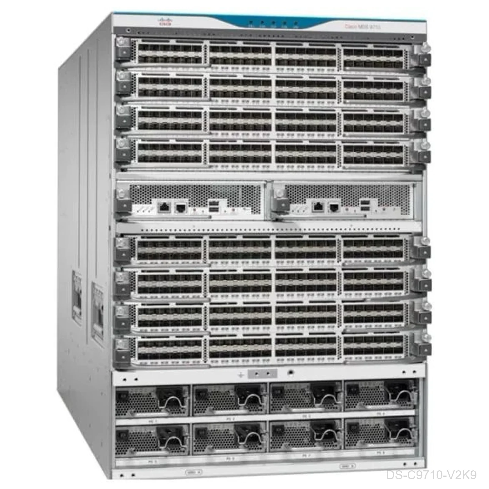 [DS-C9710-V2K9] Cisco DS-C9710-V2K9, MDS 9710 V2 Base Configuration: Chassis, 4 3KAC