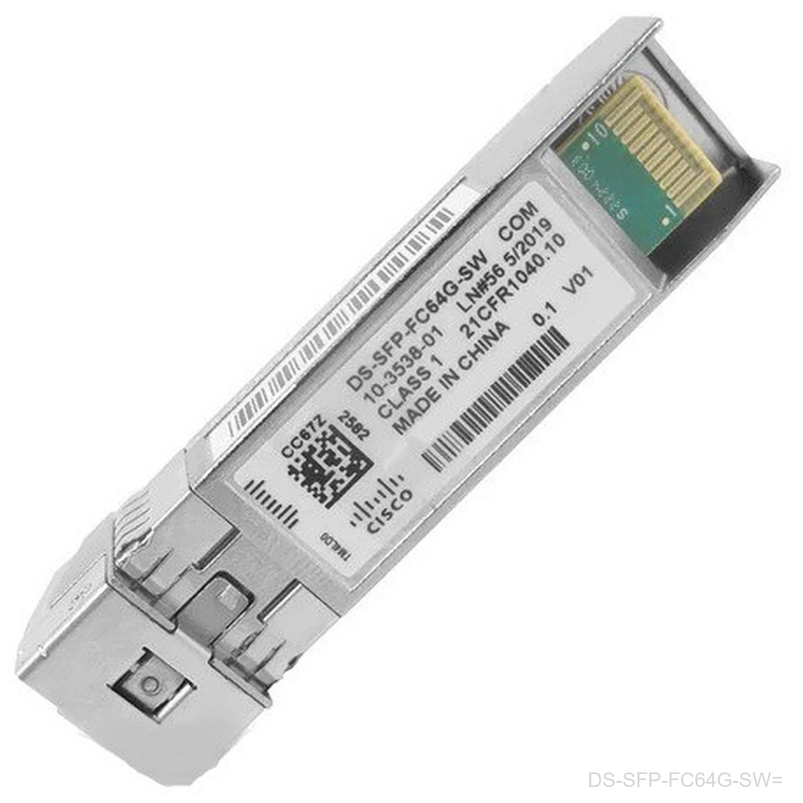 [DS-SFP-FC64G-SW=] Cisco DS-SFP-FC64G-SW=, 64 Gbps Fibre Channel SW SFP+ Transceiver, LC