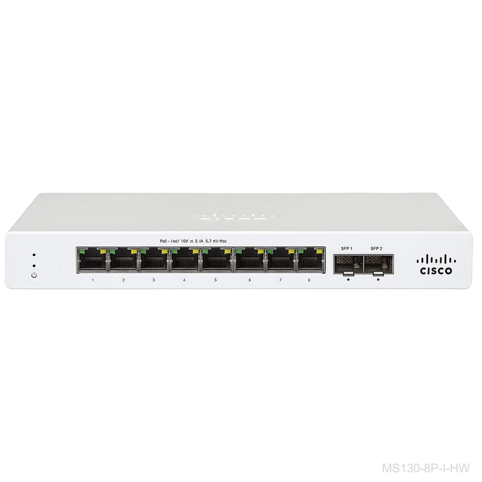 [MS130-8P-I-HW] Cisco Meraki MS130-8P-I-HW 8-Port Gigabit PoE Switch with Internal PSU