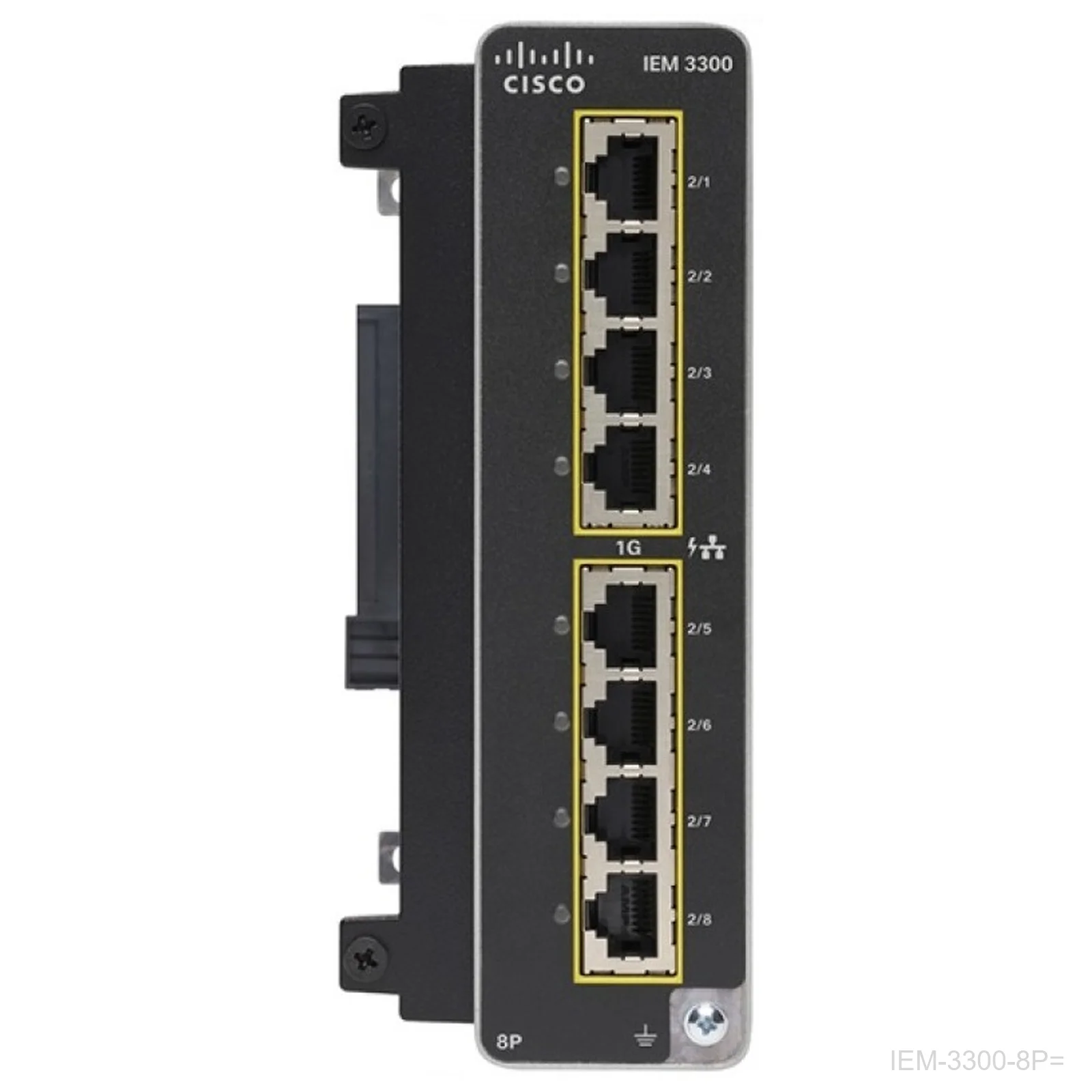 [IEM-3300-8P=] Cisco IEM-3300-8P=, Catalyst IE3300 Expansion, 8 GE PoE+ Copper Ports