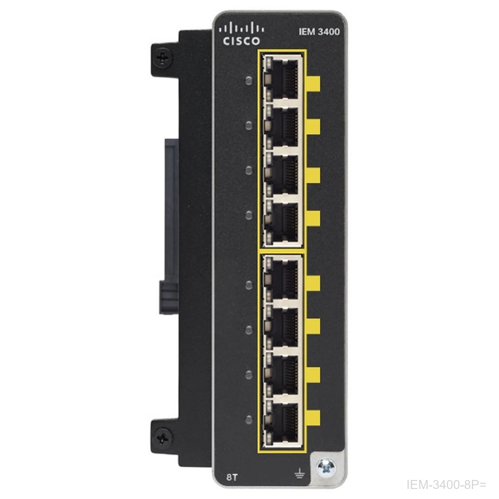 [IEM-3400-8P=] Cisco IEM-3400-8P=, Catalyst IE3400 Expansion, 8 GE Copper PoE/PoE+