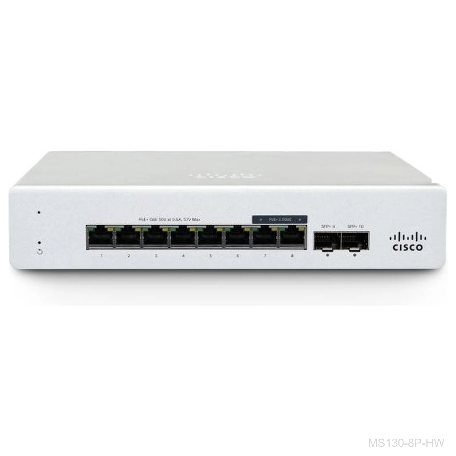 [MS130-8P-HW] Cisco Meraki MS130-8P-HW 8-Port Gigabit PoE Switch, 2x 1G SFP